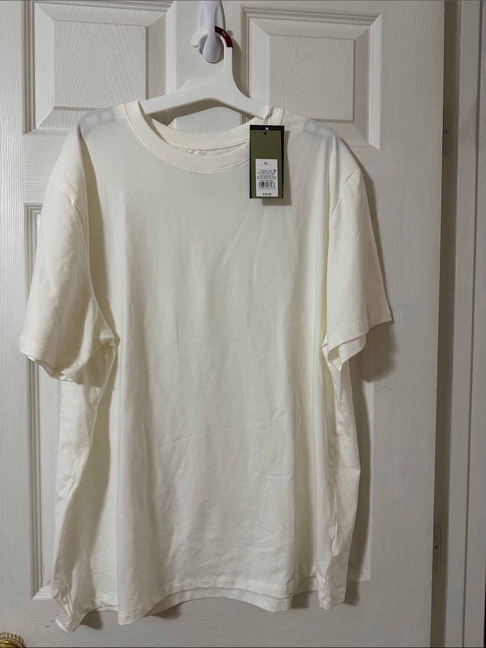 Goodfellow & Co Cream Short Sleeve Crew Tee